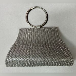 Elegant Silver Evening Bag